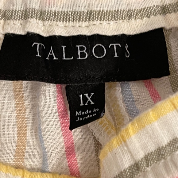 Talbots Capri Linen and Cotton 1X - Picture 3 of 4